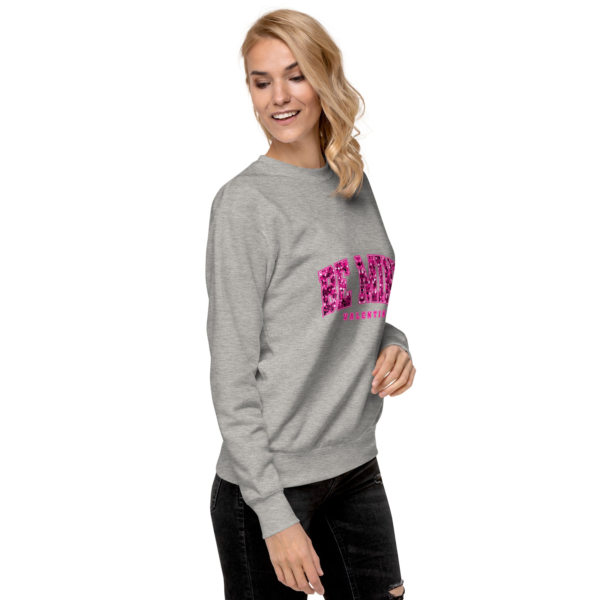 Be Mine Valentine "Faux" Sequin Sweatshirt